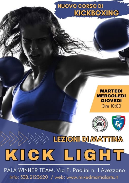 Nuovo corso mattutino di Kickboxing al Pala Winner Team