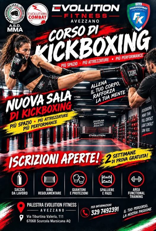 Nuovo corso di Kick Boxing nella sala Evolution Fitness
