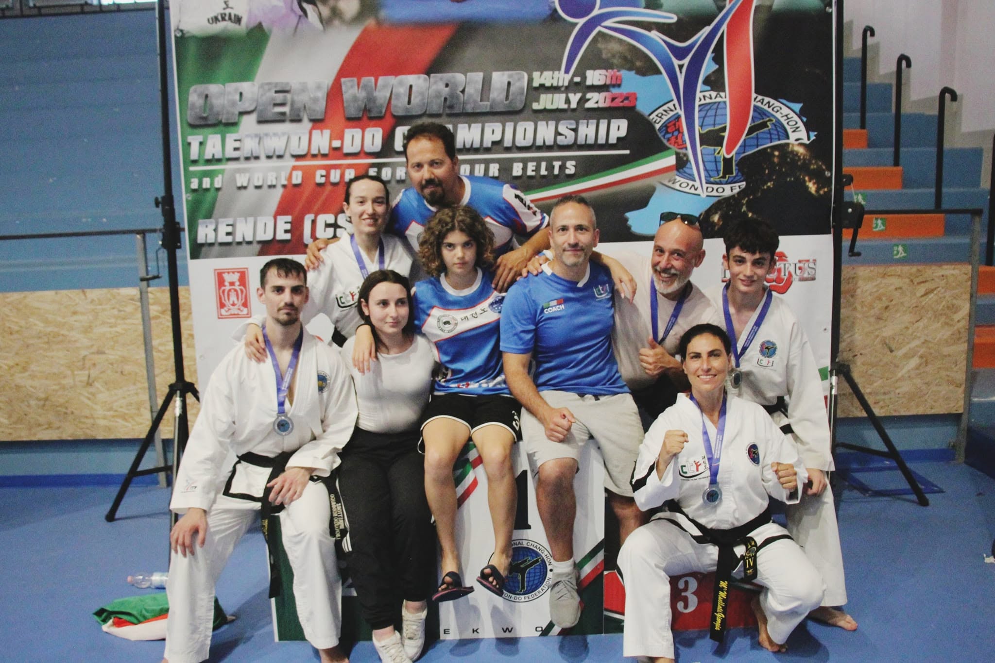 Atleti e tecnici dell’ASD MMA all’Open World TaeKwon-Do