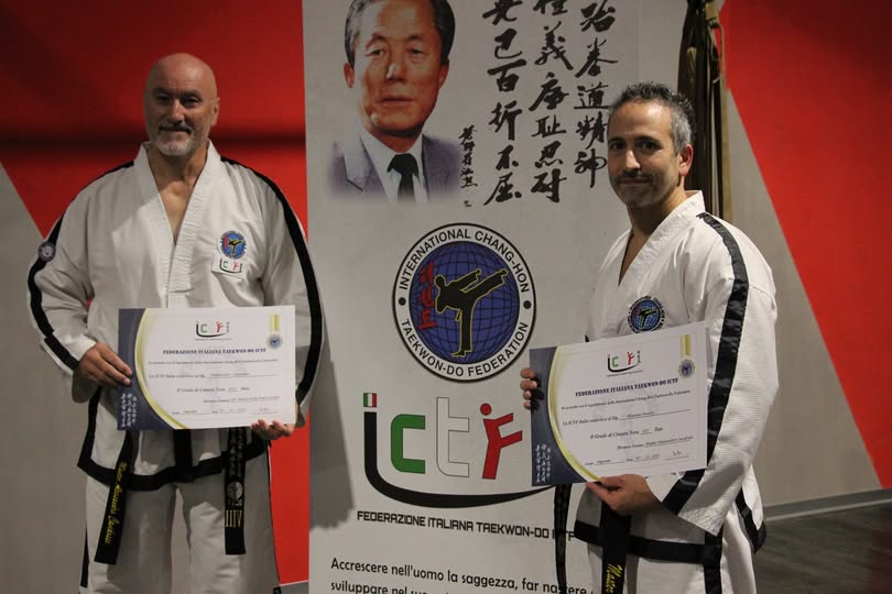Alessandro Cavidossi 8° Dan e Massimo Persia 7° Dan