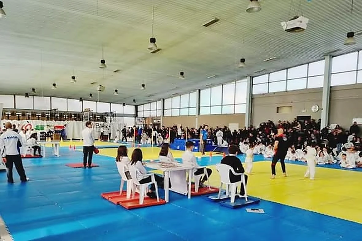 Giovani atleti di TaeKwon-Do durante il Trofeo Kids di Avezzano